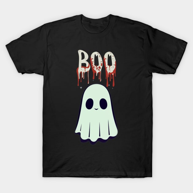 Cute Boo Ghost T-Shirt by Bergen242